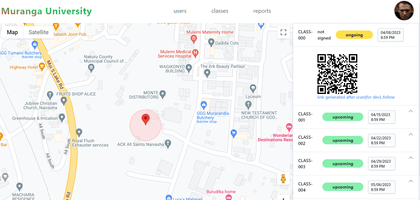 Location Based Attendance